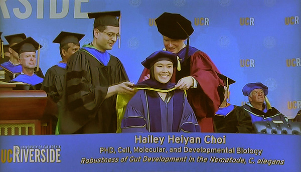 Hailey PhD hooding